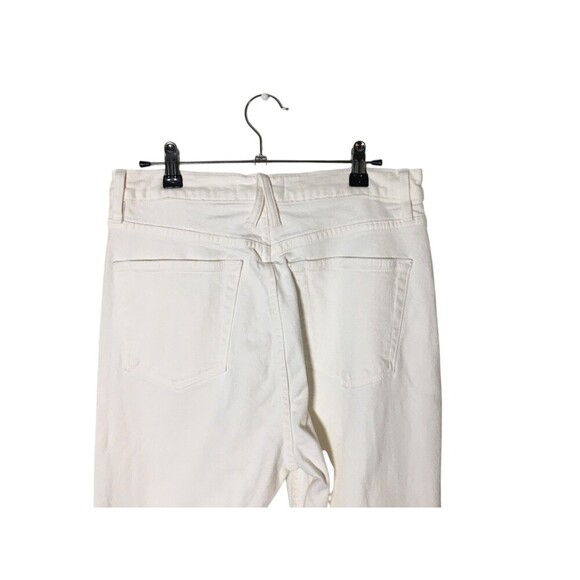 Slvr Lake Pants Women's Size 30 White Premium Denim Beatnik Cotton Blend - Picture 5 of 9
